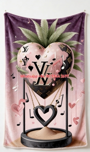 LV Heartbeat Luxury Blanket Melodic Love & Luxury Throw 126